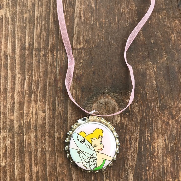 Handmade Other - HP 🎉 Tinkerbell Bottle Cap Necklace